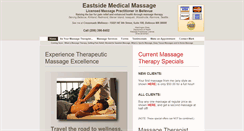 Desktop Screenshot of eastsidemedicalmassage.com