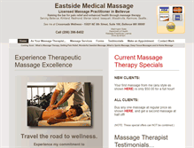 Tablet Screenshot of eastsidemedicalmassage.com